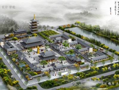 阜南寺庙建筑总体规划方案